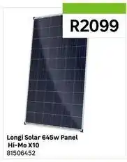 Leroy Merlin Longi - solar 645w panel hi-mo x10 offer