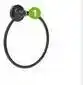 Leroy Merlin Sensea - charm towel ring matt black offer