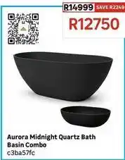 Leroy Merlin Aurora midnight quartz bath basin combo offer