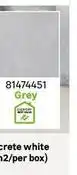 Leroy Merlin Floor tile hardbody concrete grey eco 600x600mm (2.52m2/box) offer