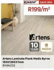 Leroy Merlin Artens laminate plank medio byrne 193x1292x7mm offer