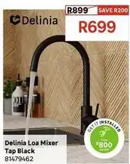 Leroy Merlin Delinia loa mixer tap black offer