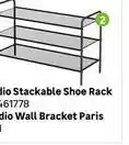 Leroy Merlin Spaceo studio stackable shoe rack and spaceo studio wall bracket paris offer