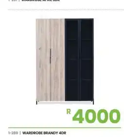 Fair Price WARDROBE BRANDY 4DR offer