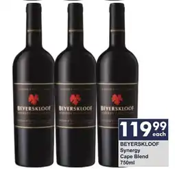 President Liquor BEYERSKLOOF Synergy Cape Blend offer