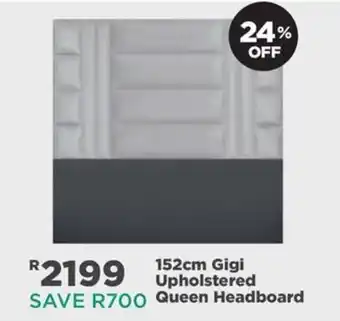 152cm Gigi Upholstered Queen Headboard