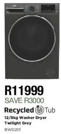 Recycled Tub 12/8kg Washer Dryer