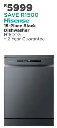 House & Home Hisense 15-Place Black Dishwasher offer