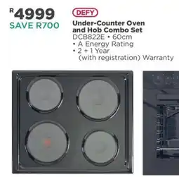 House & Home DEFY Under-Counter Oven and Hob Combo Set offer