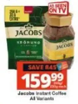 Checkers Jacobs instant Coffee offer