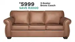 House & Home 3-Seater Bronx Couch offer