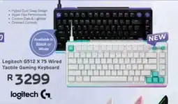 Computer Mania Logitech G512 X 75 Wired Tactile Gaming Keyboard offer