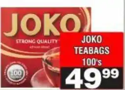 Advance Cash n Carry JOKO TEABAGS offer