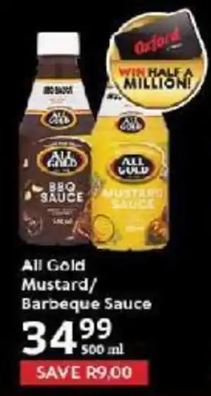 Oxford Freshmarket All Gold Mustard/Barbeque Sauce offer