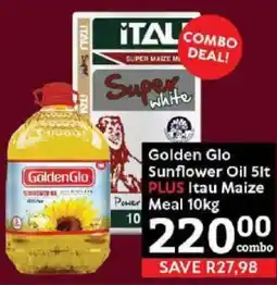 Oxford Freshmarket Golden Glo Sunflower Oil PLUS Itau Maize Meal offer