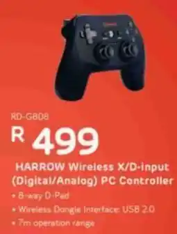 Computer Mania HARROW Wireless X/D-input (Digital/Analog) PC Controller offer