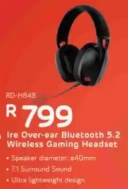 Computer Mania Ire Over-ear Bluetooth 5.2 Wireless Gaming Headset offer