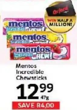 Oxford Freshmarket Mentos Incredible Chewsticks offer