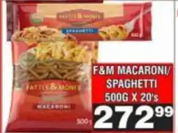 Advance Cash n Carry Fattie & Moni Macaroni/Spaghetti offer