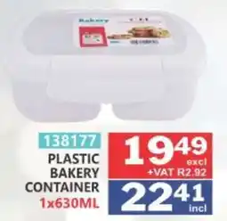 Arrow Cash And Carry Plastic Bakery Container offer