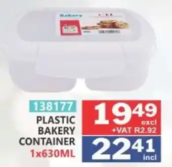 Plastic Bakery Container