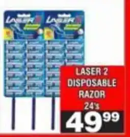 Advance Cash n Carry Laser 2 Disposable Razor offer