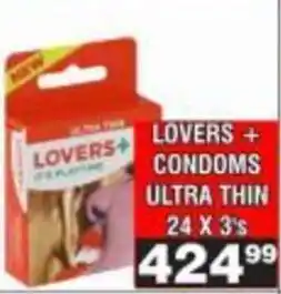 Advance Cash n Carry Lovers+ Condoms Ultra Thin offer