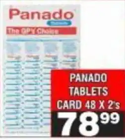 Advance Cash n Carry Panado Tablets offer