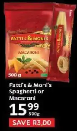 Oxford Freshmarket Fatti's & Moni's Spaghetti or Macaroni offer