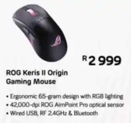 Computer Mania ROG Keris II Origin Gaming Mouse offer