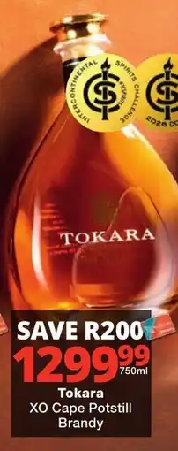 Checkers Liquor Shop Tokara XO Cape Potstill Brandy offer