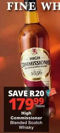 Checkers Liquor Shop High Commissioner Blended Scotch Whisky offer