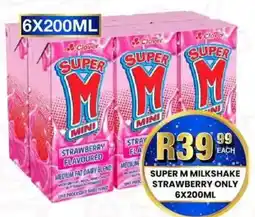 Take 'n Pay Super M Milkshake Strawberry Only offer