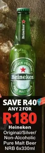 Checkers Liquor Shop Heineken Pure Malt Lager offer