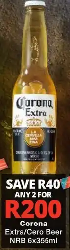Checkers Liquor Shop Corona Extra/Cero Beer offer
