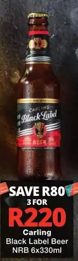 Checkers Liquor Shop Carling Black Label Beer offer