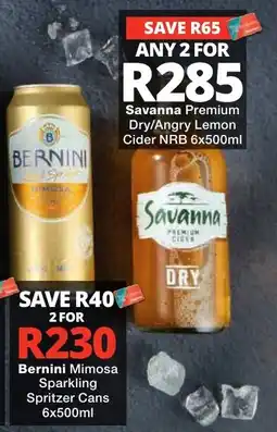 Checkers Liquor Shop Bernini Mimosa Sparkling Spritzer Cans offer