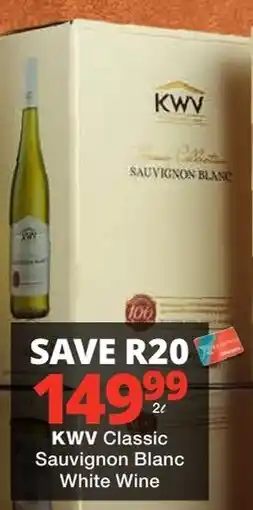 Checkers Liquor Shop KWV Classic Sauvignon Blanc White Wine offer