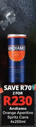 Checkers Liquor Shop Andiamo Orange Aperitivo Spritz Cans offer