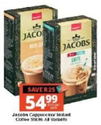 Jacobs Cappuccino/Instant Coffee Sticks