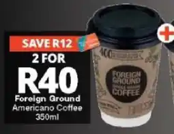 Checkers Foreign Ground Americano Coffee offer