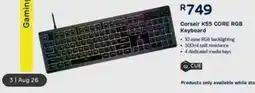 Computer Mania Corsair K55 CORE RGB Keyboard offer