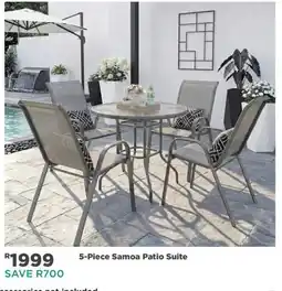 House & Home 5-Piece Samoa Patio Suite offer