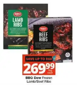 Checkers Hyper BBQ Dew Frozen Lamb/Beef Ribs offer