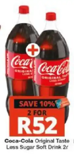 Checkers Hyper Coca-Cola Original Taste Less Sugar Soft Drink offer