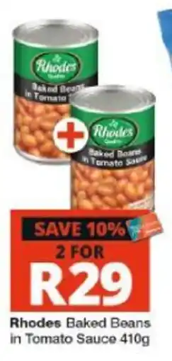 Checkers Hyper Rhodes Baked Beans in Tomato Sauce offer