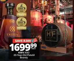 Checkers Liquor Shop KWW XXO 20-Year-Old Potstill Brandy offer