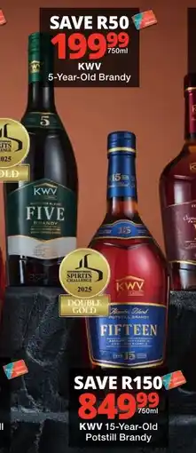 Checkers Liquor Shop KWV 5-Year-Old Brandy offer