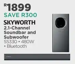 House & Home SKYWORTH 2.1-Channel Soundbar and Subwoofer offer
