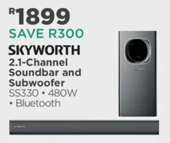 SKYWORTH 2.1-Channel Soundbar and Subwoofer